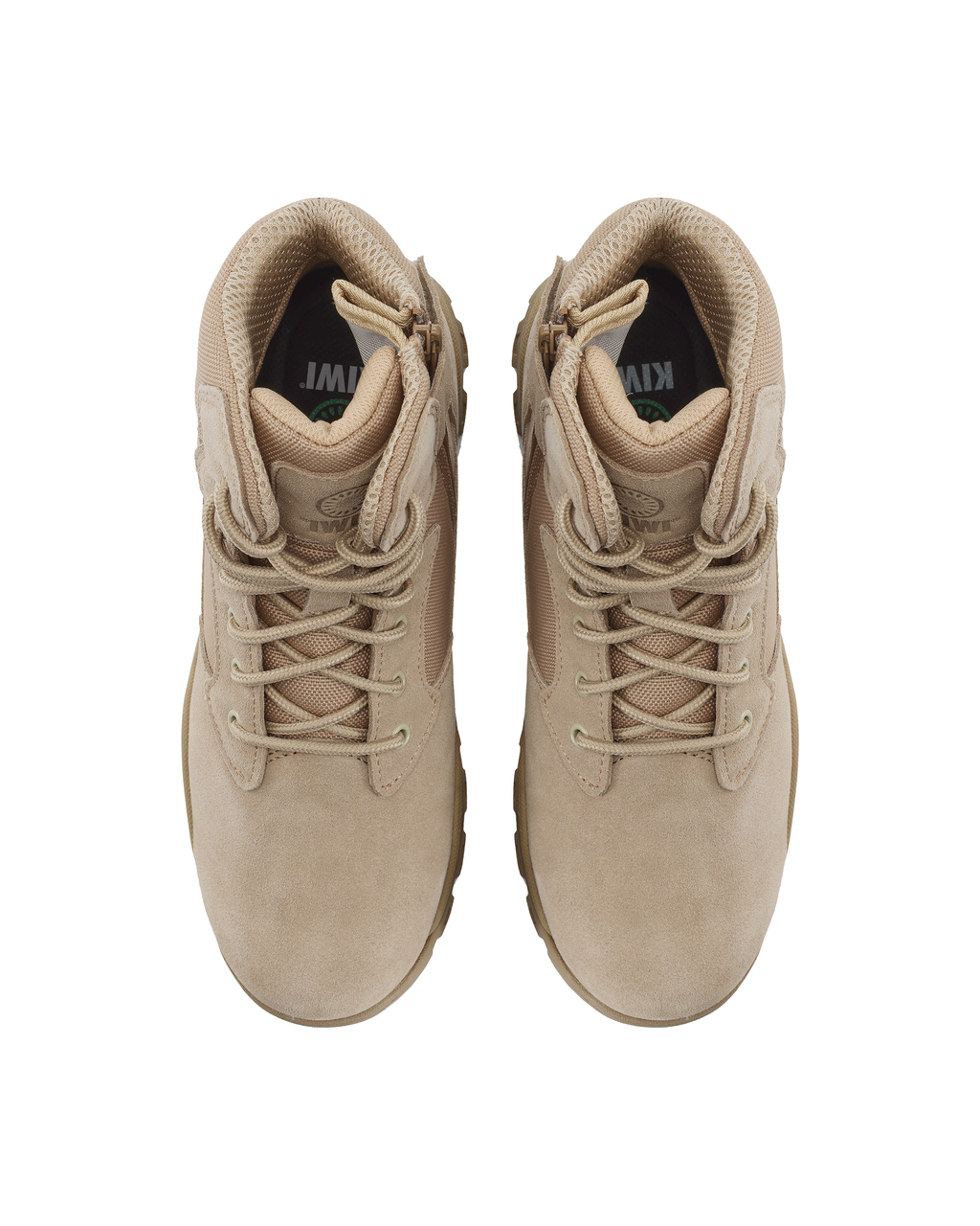 Kiwi Rugged Sand Suede Mid-Cut 6" Zipped Water Resistant Tactical Boots [63000]