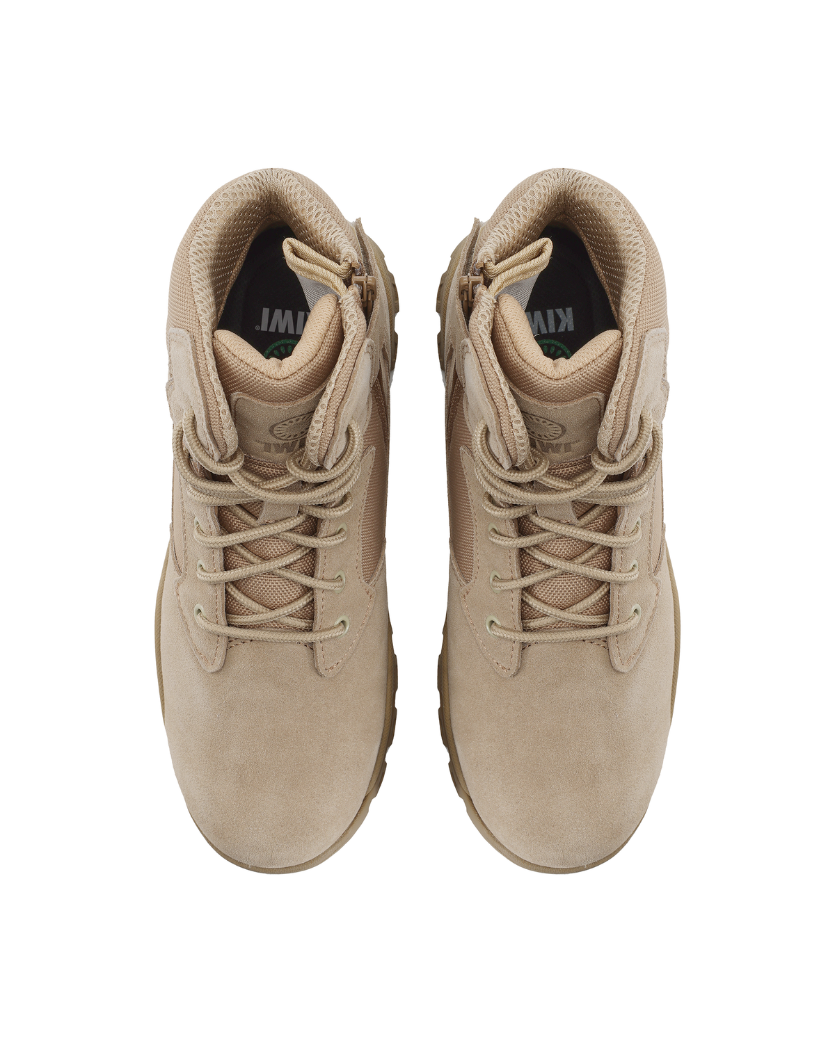 Kiwi Rugged Sand Suede Mid-Cut 6" Zipped Water Resistant Tactical Boots [63000]