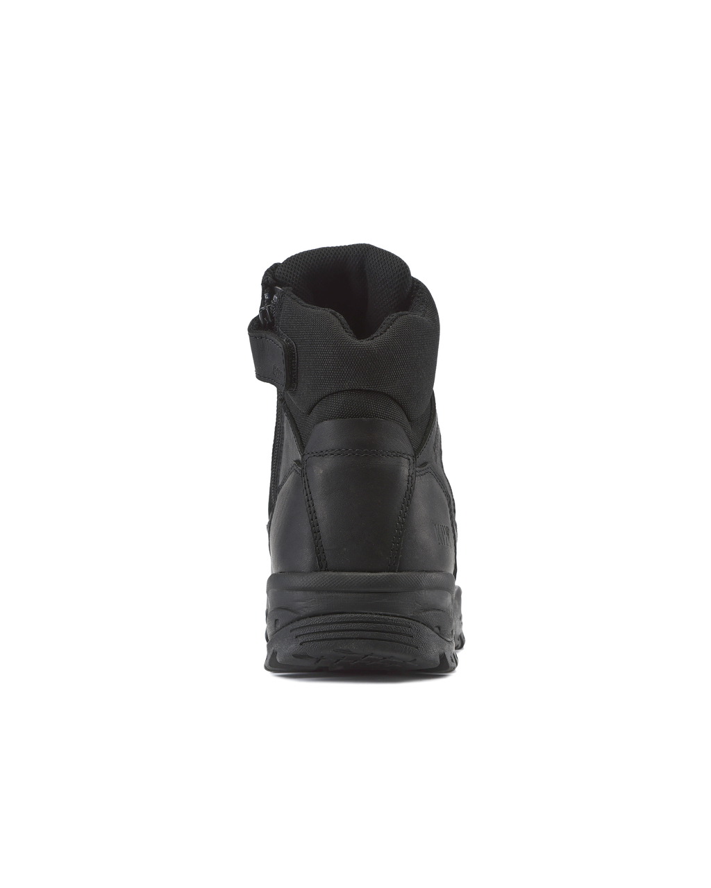 Kiwi Rugged Black Full Grain Leather Mid-Cut 6" Steel Toe Zipped Waterproof Tactical Boots [60300]