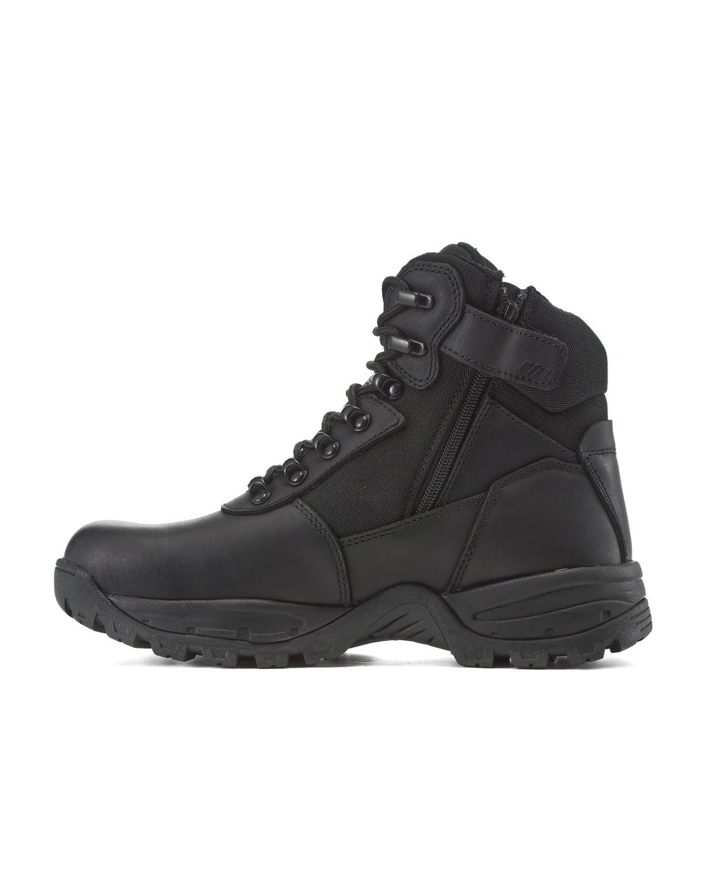 Kiwi Rugged Black Full Grain Leather Mid-Cut 6" Composite Toe Zipped Waterproof Tactical Boots [68100]