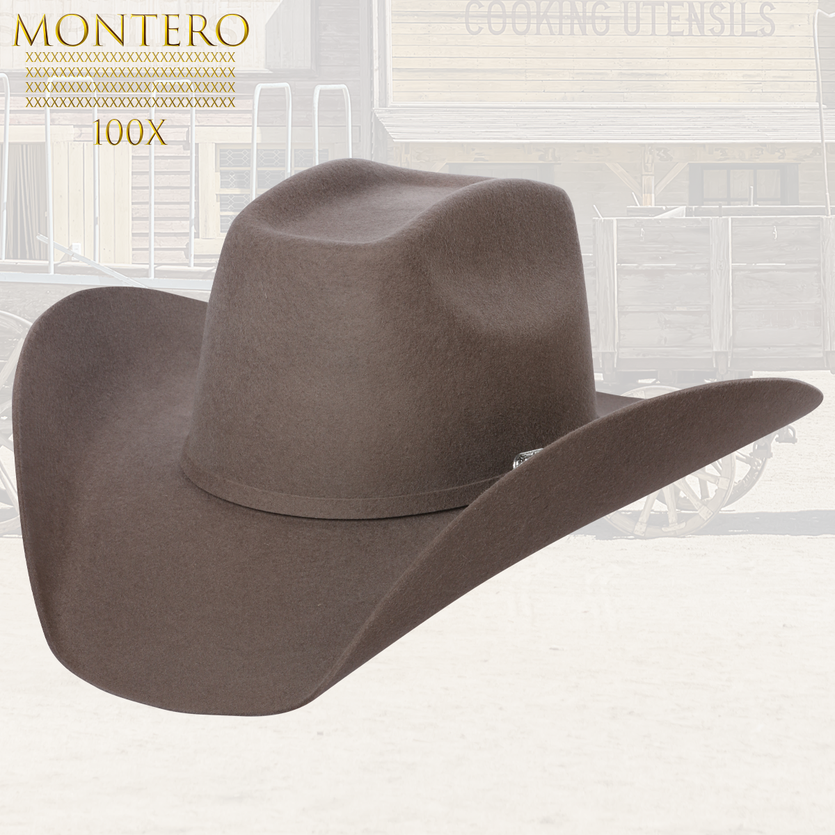 Texana Montero Castor 100X Horma 8 Segundos