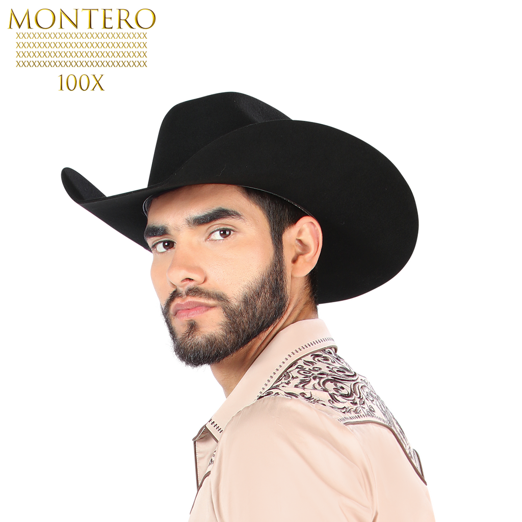 Texana Montero Negra 100X Horma 8 Segundos