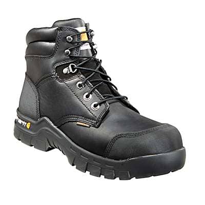 Botas de trabajo con punta compuesta de 6 pulgadas impermeables en negro