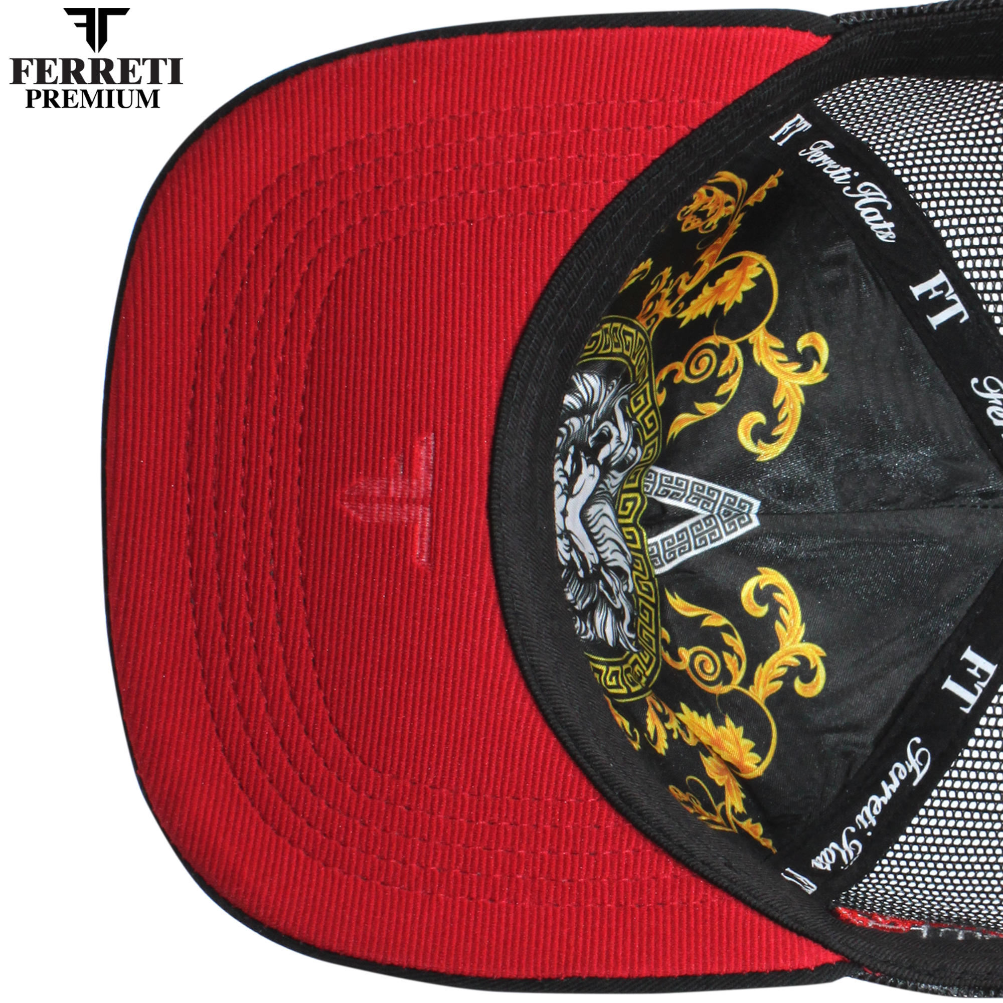 FERRETI HATS PREMIUM FT02M La Pantera Malla Baseball Cap For Men