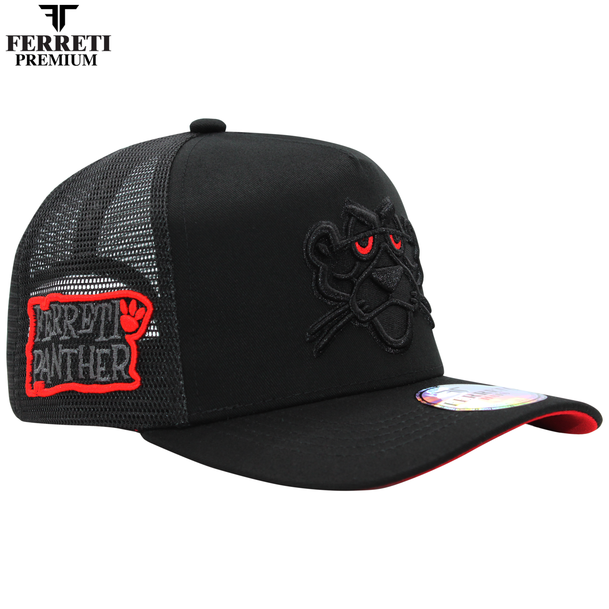 FERRETI HATS PREMIUM FT02M La Pantera Malla Baseball Cap For Men