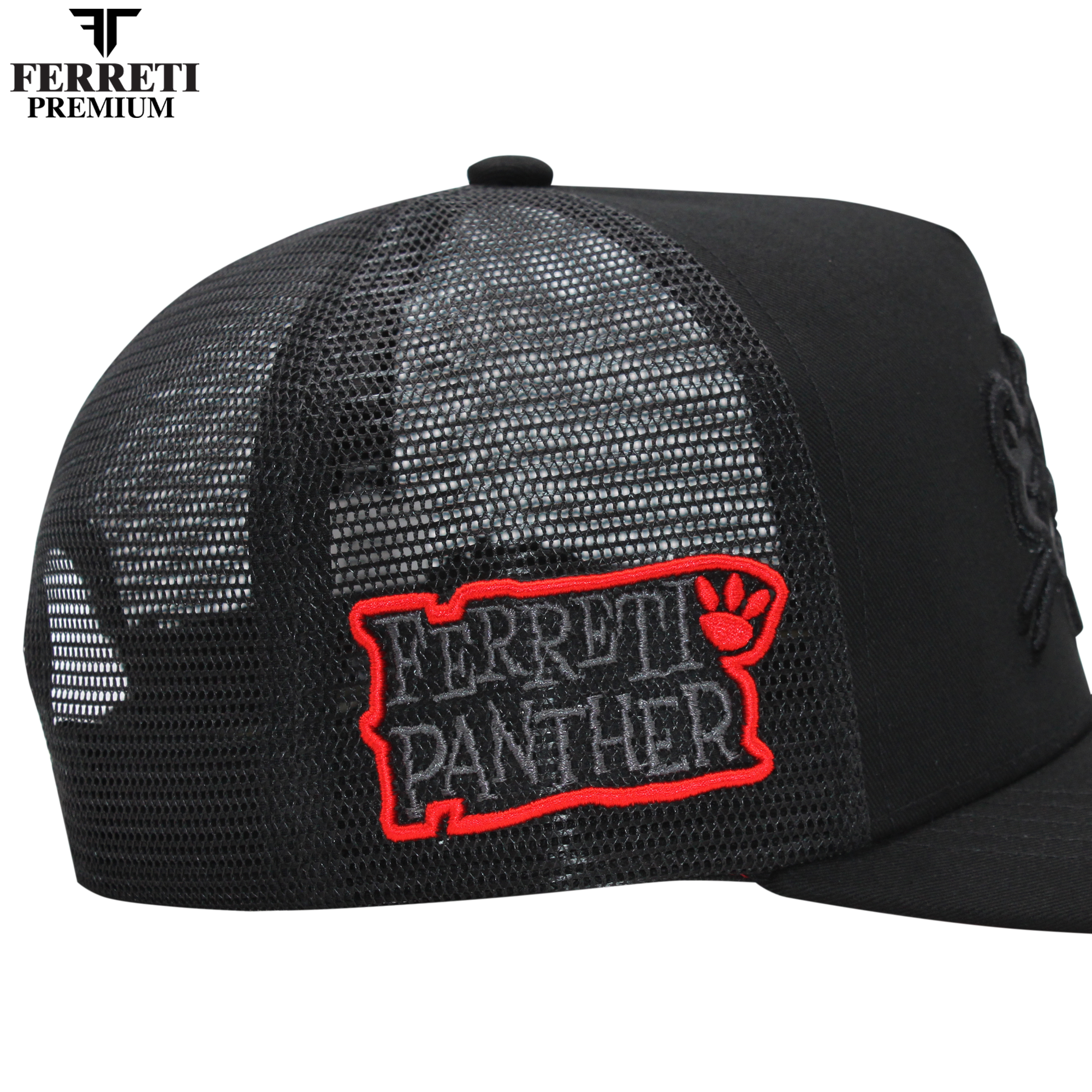 FERRETI HATS PREMIUM FT02M La Pantera Malla Baseball Cap For Men