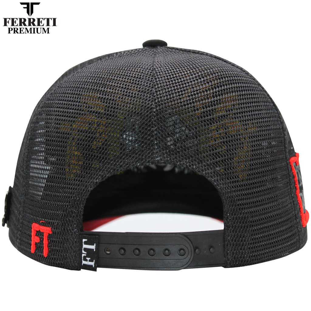 FERRETI HATS PREMIUM FT02M La Pantera Malla Baseball Cap For Men