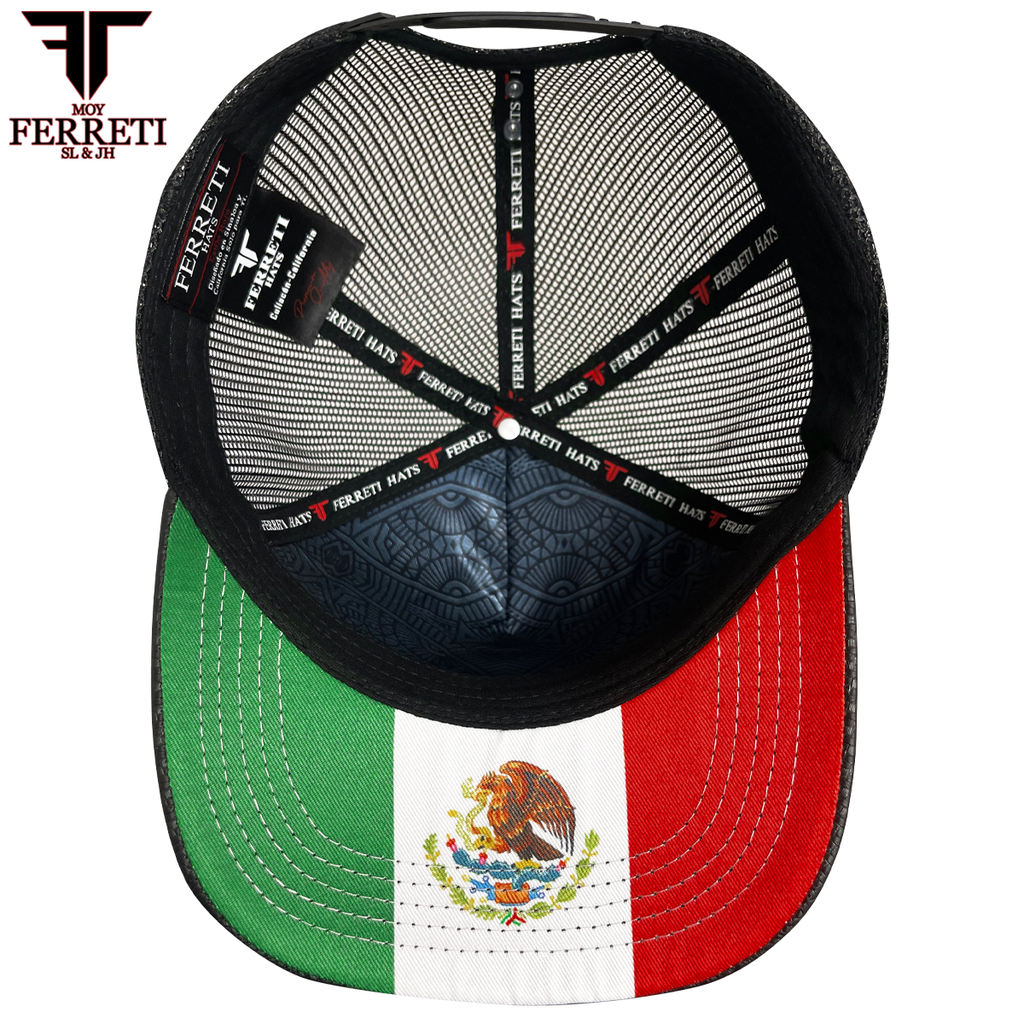FERRETI HATS PREMIUM FT145M Escudo Mexico Baseball Cap For Men