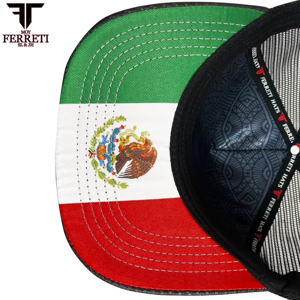 FERRETI HATS PREMIUM FT145M Escudo Mexico Baseball Cap For Men