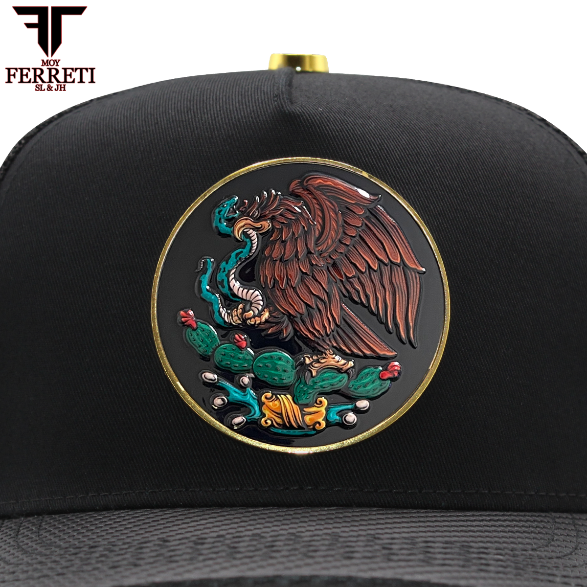 FERRETI HATS PREMIUM FT145M Escudo Mexico Baseball Cap For Men