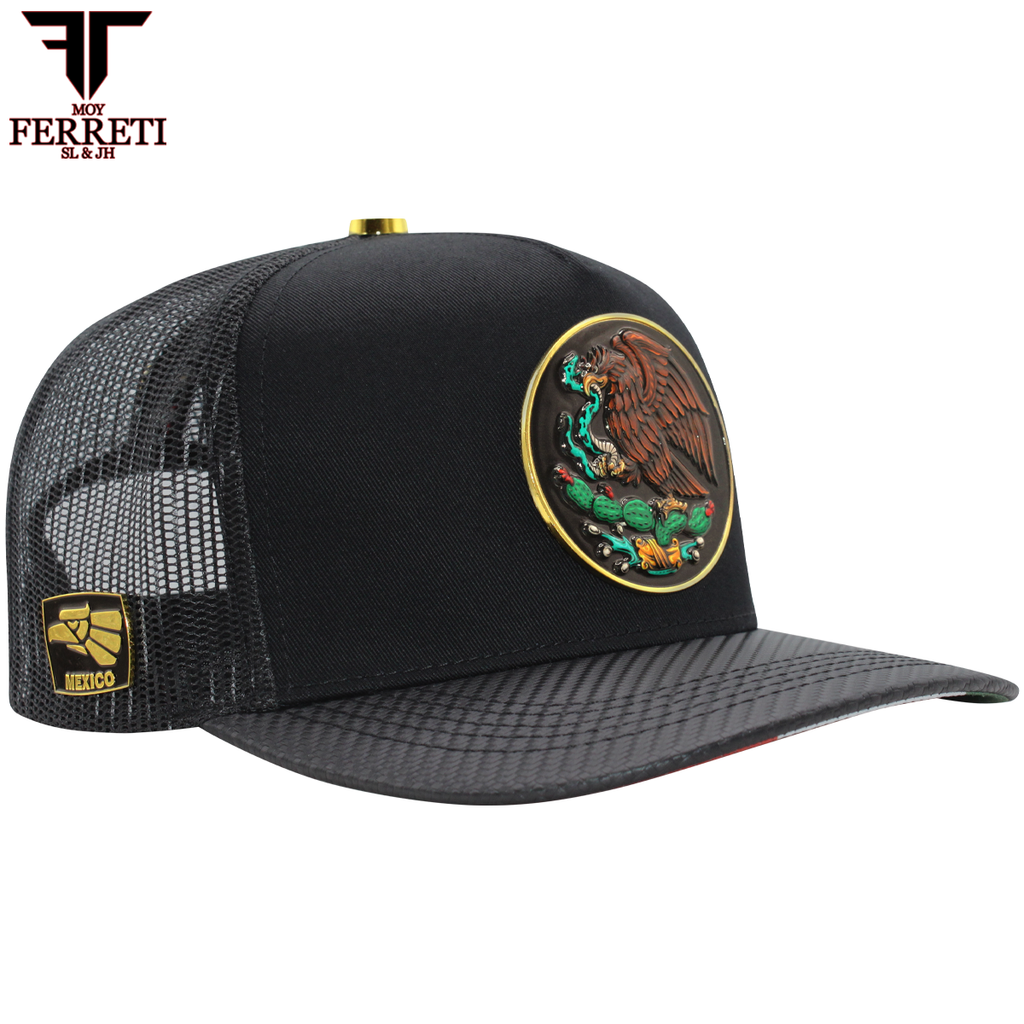 FERRETI HATS PREMIUM FT145M Escudo Mexico Baseball Cap For Men