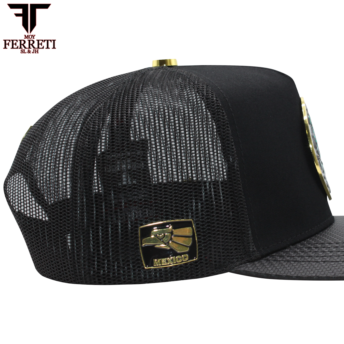 FERRETI HATS PREMIUM FT145M Escudo Mexico Baseball Cap For Men