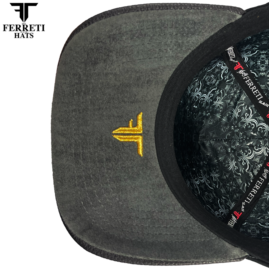 FERRETI HATS PREMIUM FT146 Gallo Dorado Baseball Cap for Men