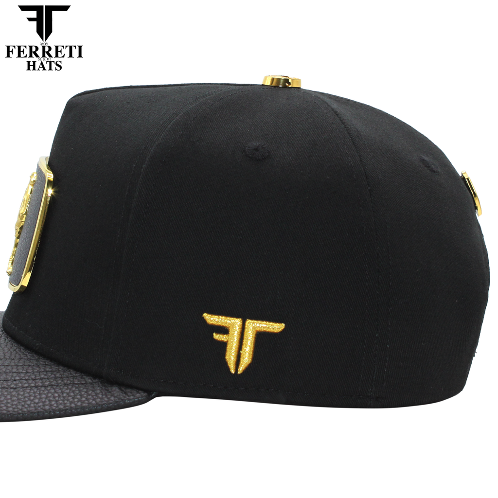 FERRETI HATS PREMIUM FT146 Gallo Dorado Baseball Cap for Men