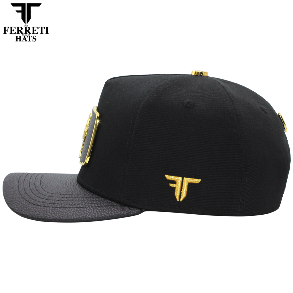 FERRETI HATS PREMIUM FT146 Gallo Dorado Baseball Cap for Men