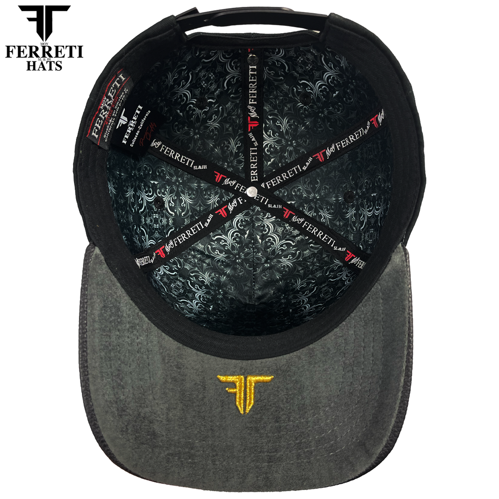 FERRETI HATS PREMIUM FT146 Gallo Dorado Baseball Cap for Men