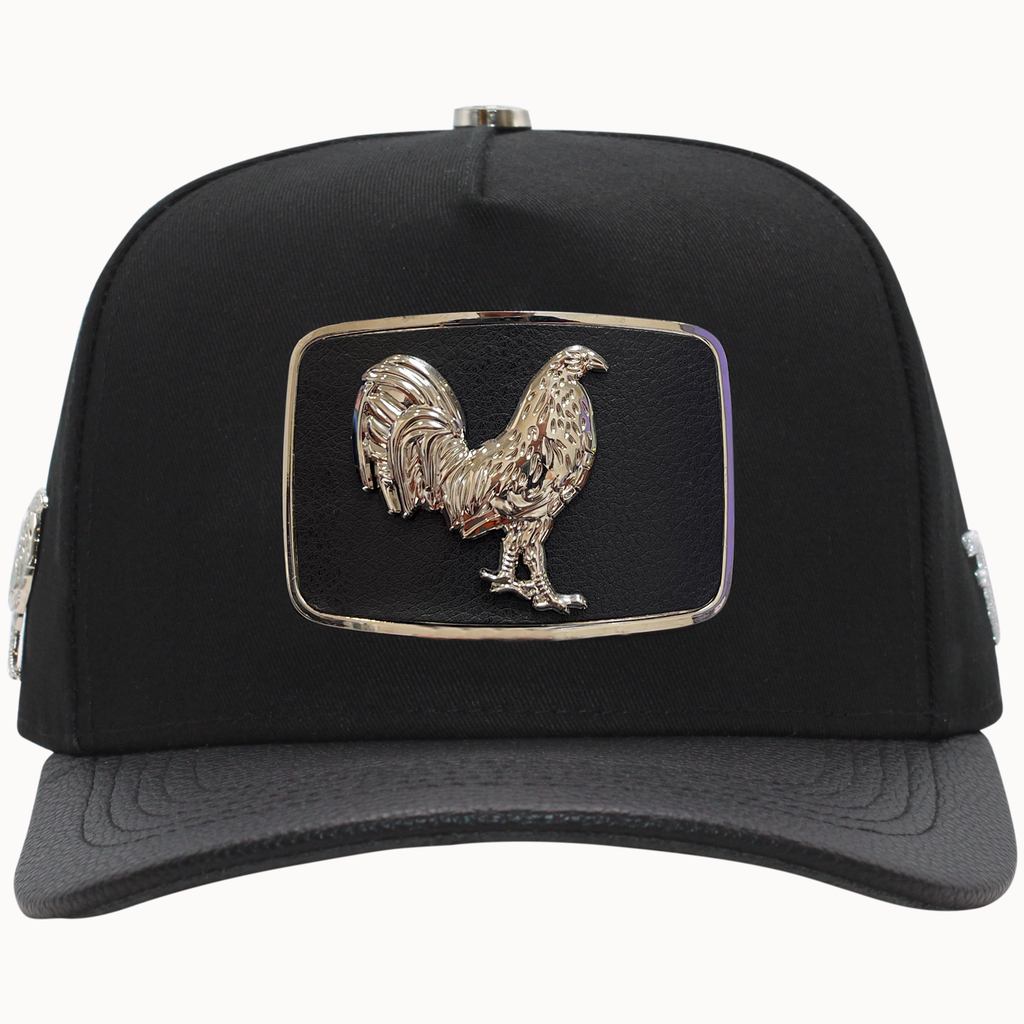FERRETI HATS PREMIUM FT146 Gallo Plateado Baseball Cap For Men