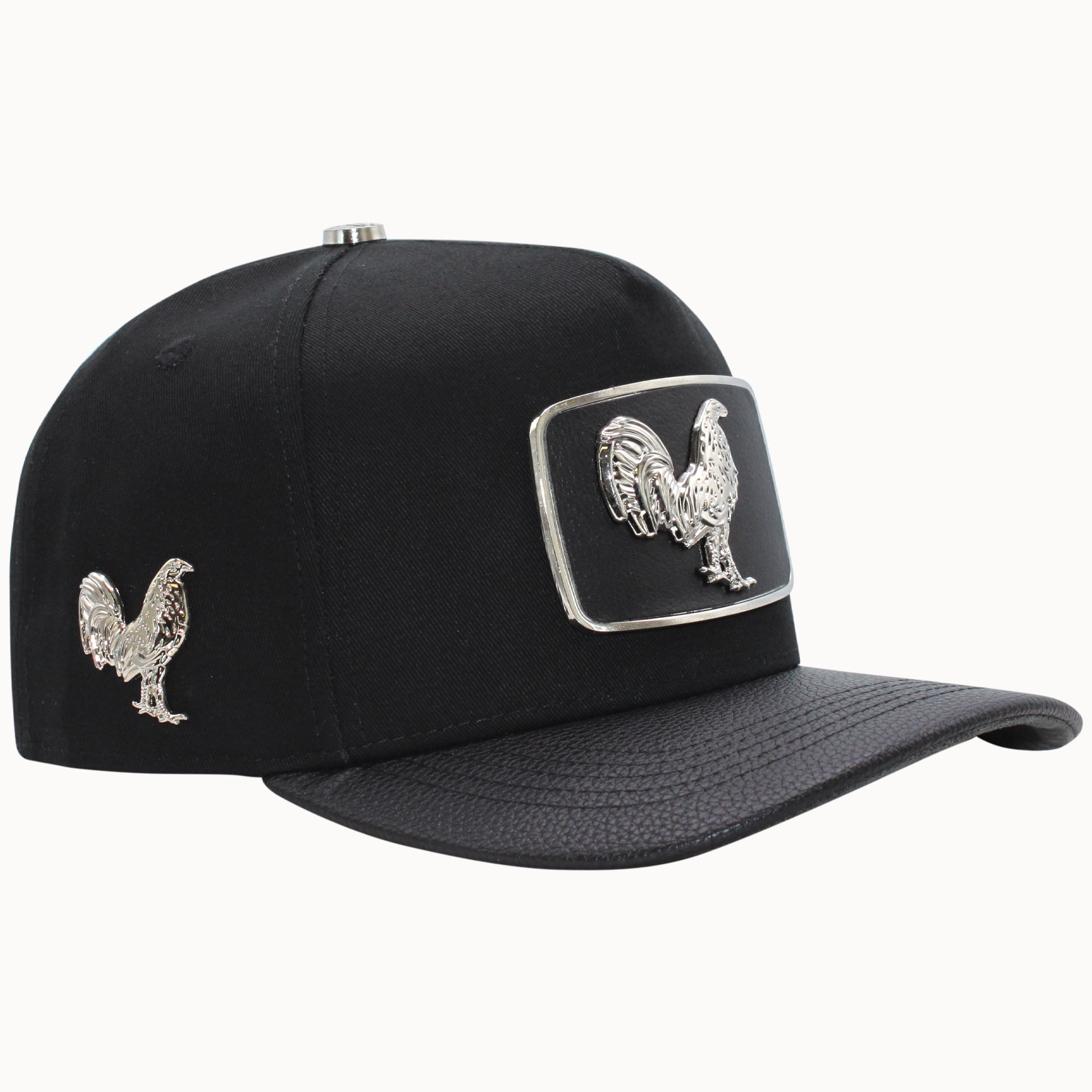 FERRETI HATS PREMIUM FT146 Gallo Plateado Baseball Cap For Men