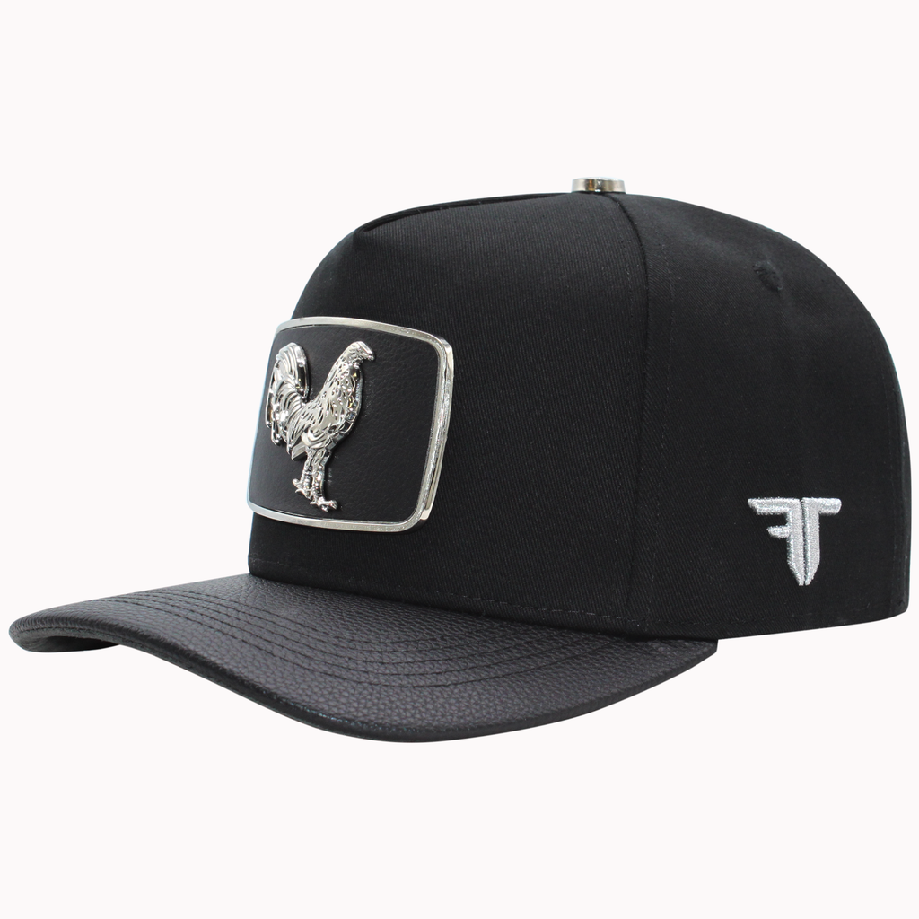 FERRETI HATS PREMIUM FT146 Gallo Plateado Baseball Cap For Men