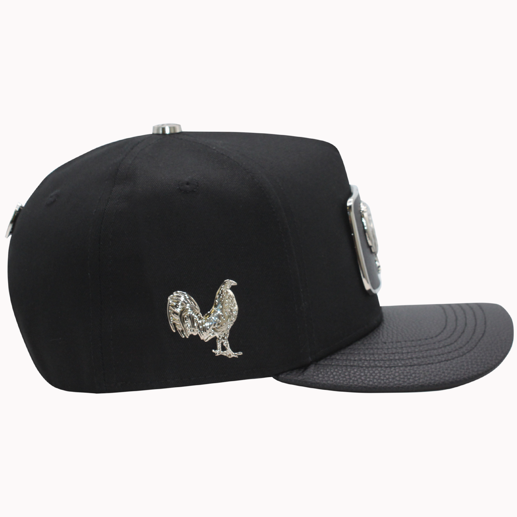 FERRETI HATS PREMIUM FT146 Gallo Plateado Baseball Cap For Men