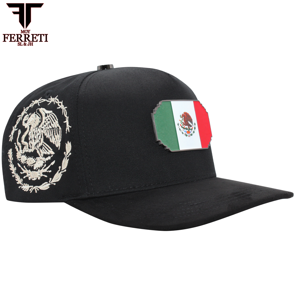 FERRETI HATS PREMIUM FT159 Bandera de Mexico Baseball Cap For Men