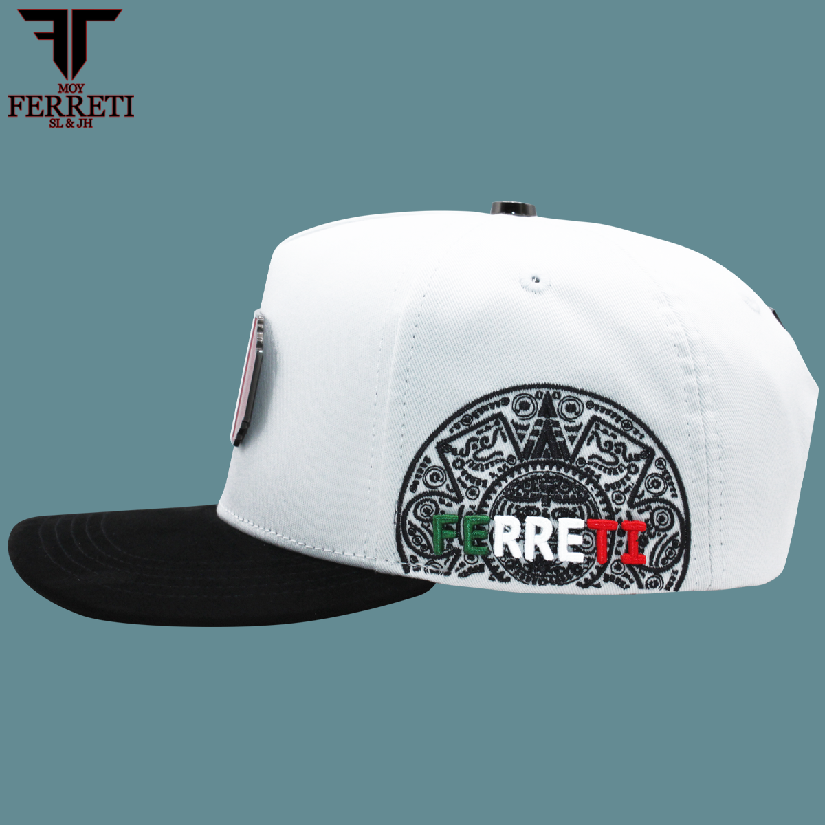 FERRETI HATS PREMIUM FT159 Bandera de Mexico Baseball Cap For Men