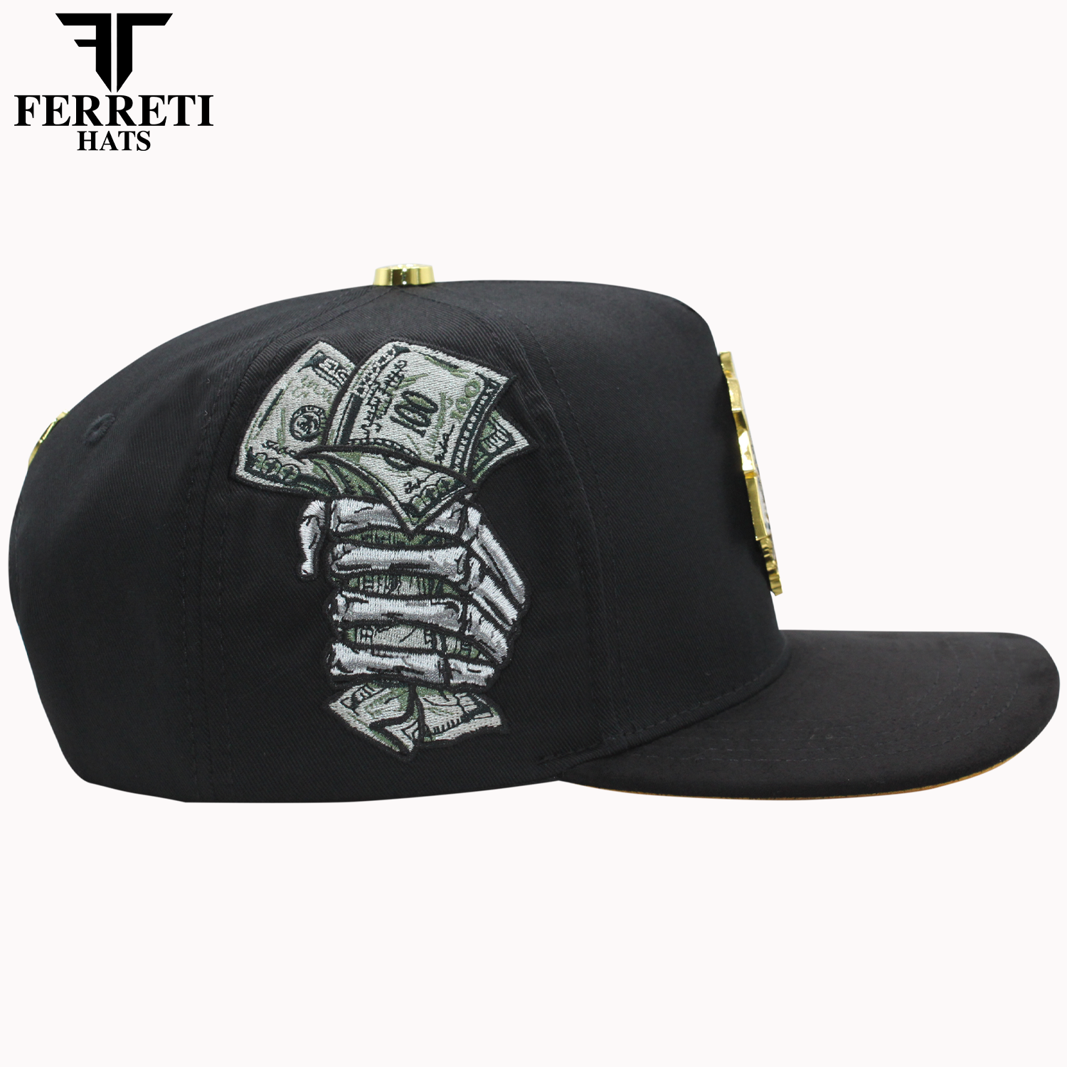 FERRETI HATS PREMIUM FT160 Ramo de Billetes Baseball Cap For Men