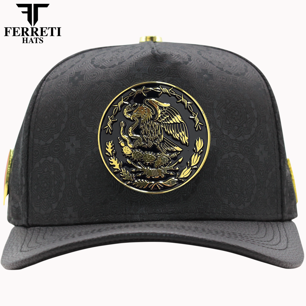FERRETI HATS PREMIUM FT163 Escudo Mexico Baseball Cap For Men