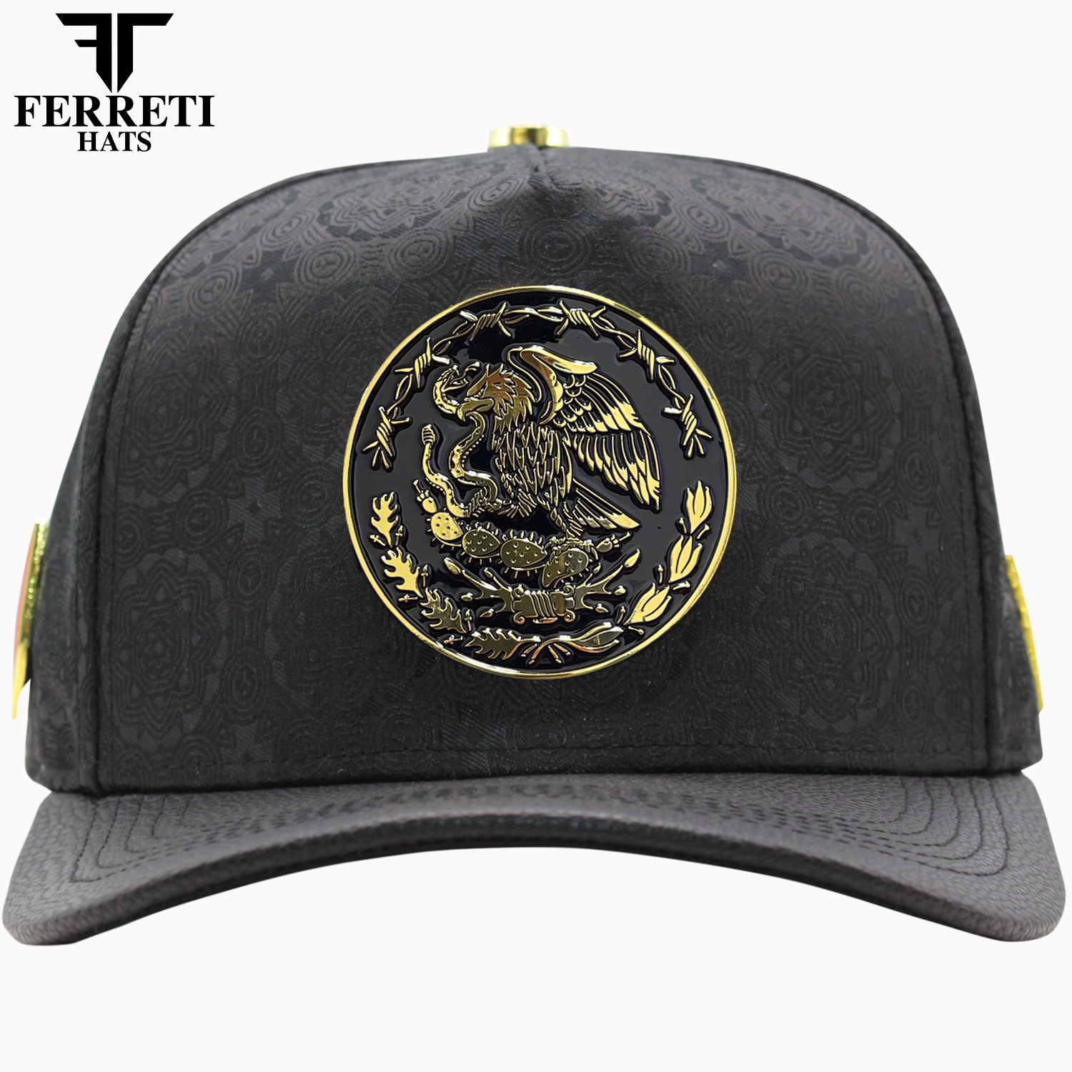 FERRETI HATS PREMIUM FT163 Escudo Mexico Baseball Cap For Men