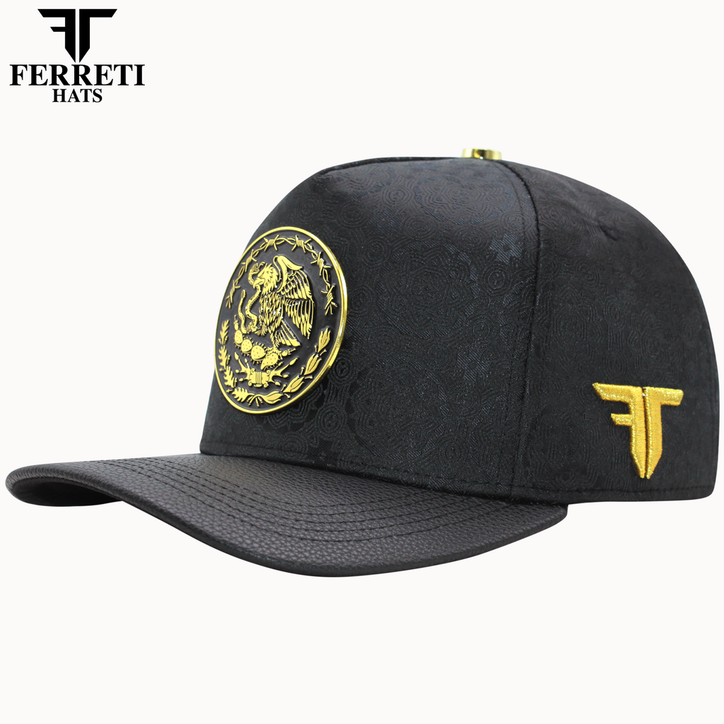 FERRETI HATS PREMIUM FT163 Escudo Mexico Baseball Cap For Men