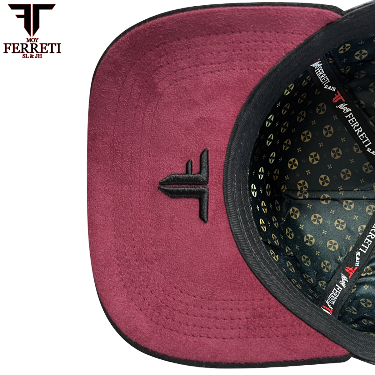 FERRETI HATS PREMIUM FT166 Cross Baseball Cap For Men