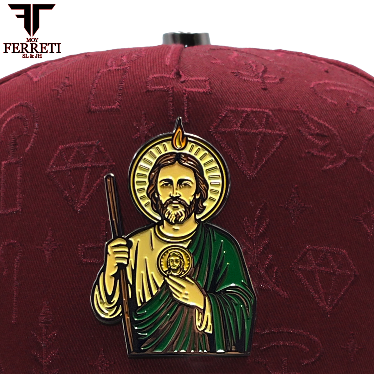 FERRETI HATS PREMIUM FT172 San Judas Tadeo Baseball Cap For Men