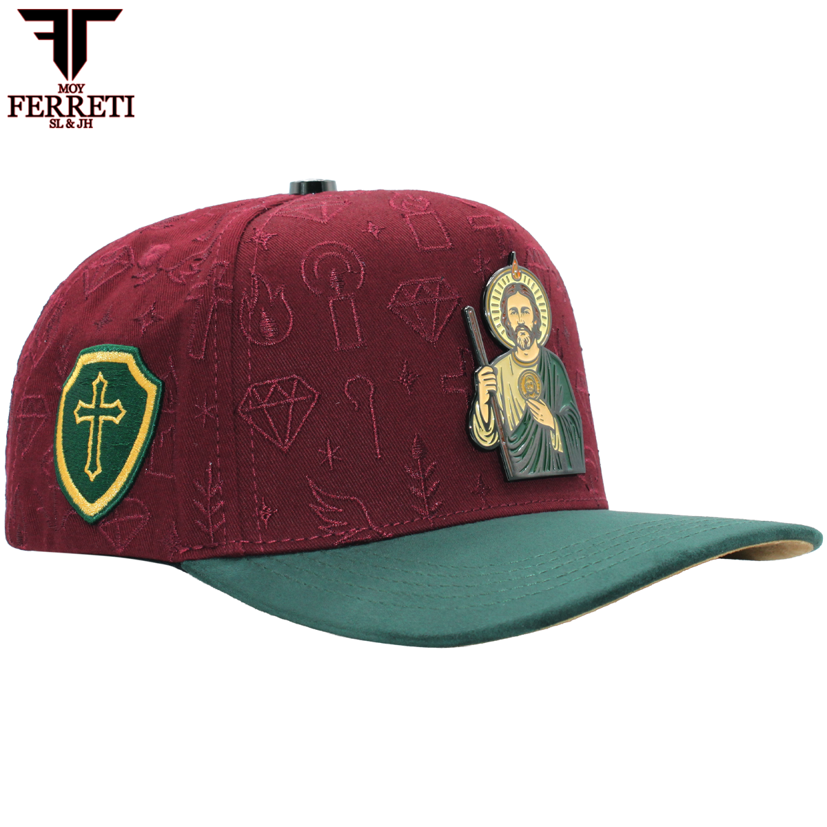 FERRETI HATS PREMIUM FT172 San Judas Tadeo Baseball Cap For Men