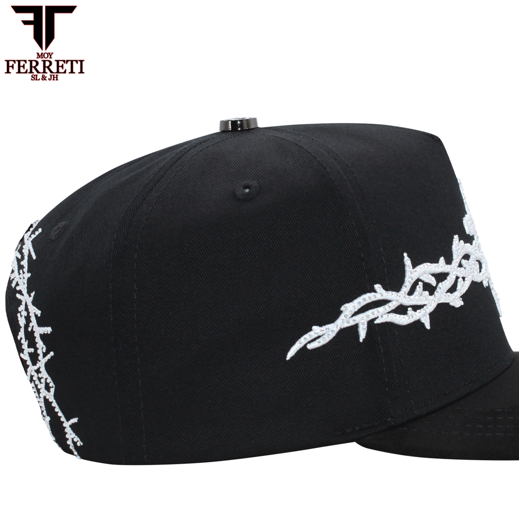 FERRETI HATS PREMIUM FT173 White Cross Baseball Cap For Men