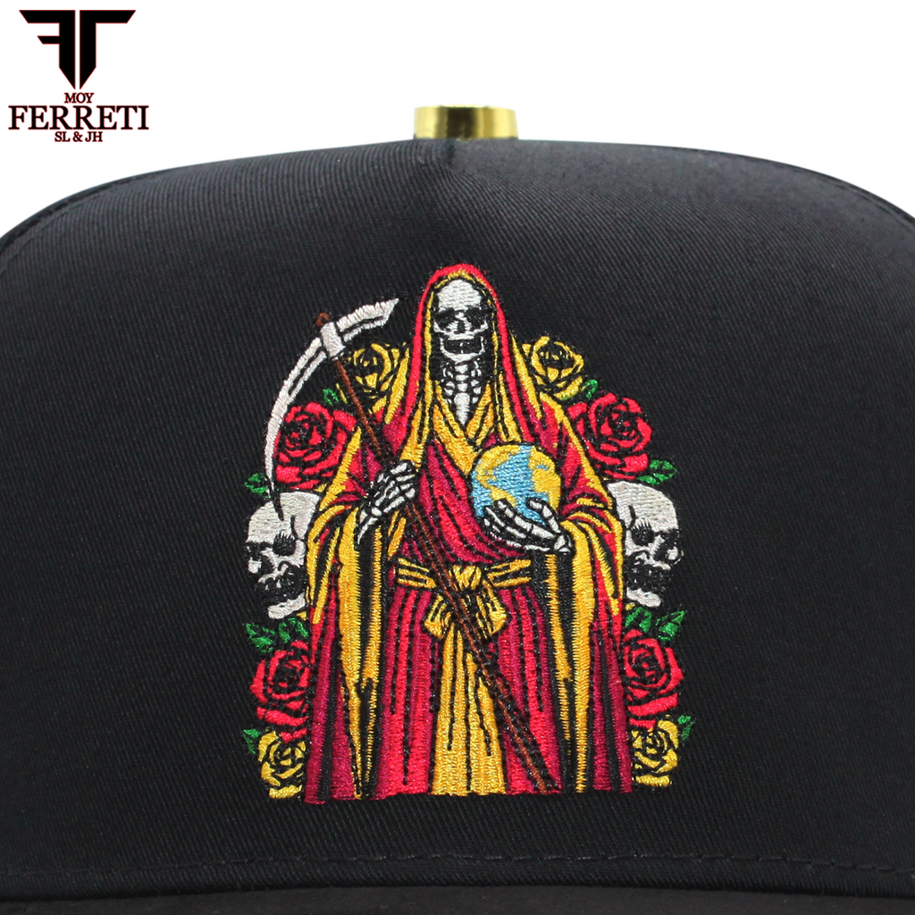 FERRETI HATS PREMIUM FT174 La Muerte Baseball Cap For Men