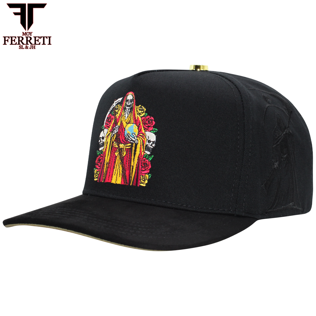 FERRETI HATS PREMIUM FT174 La Muerte Baseball Cap For Men