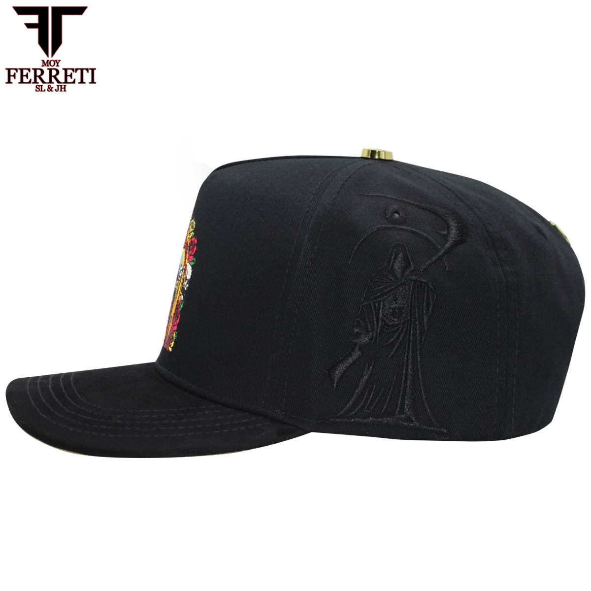 FERRETI HATS PREMIUM FT174 La Muerte Baseball Cap For Men