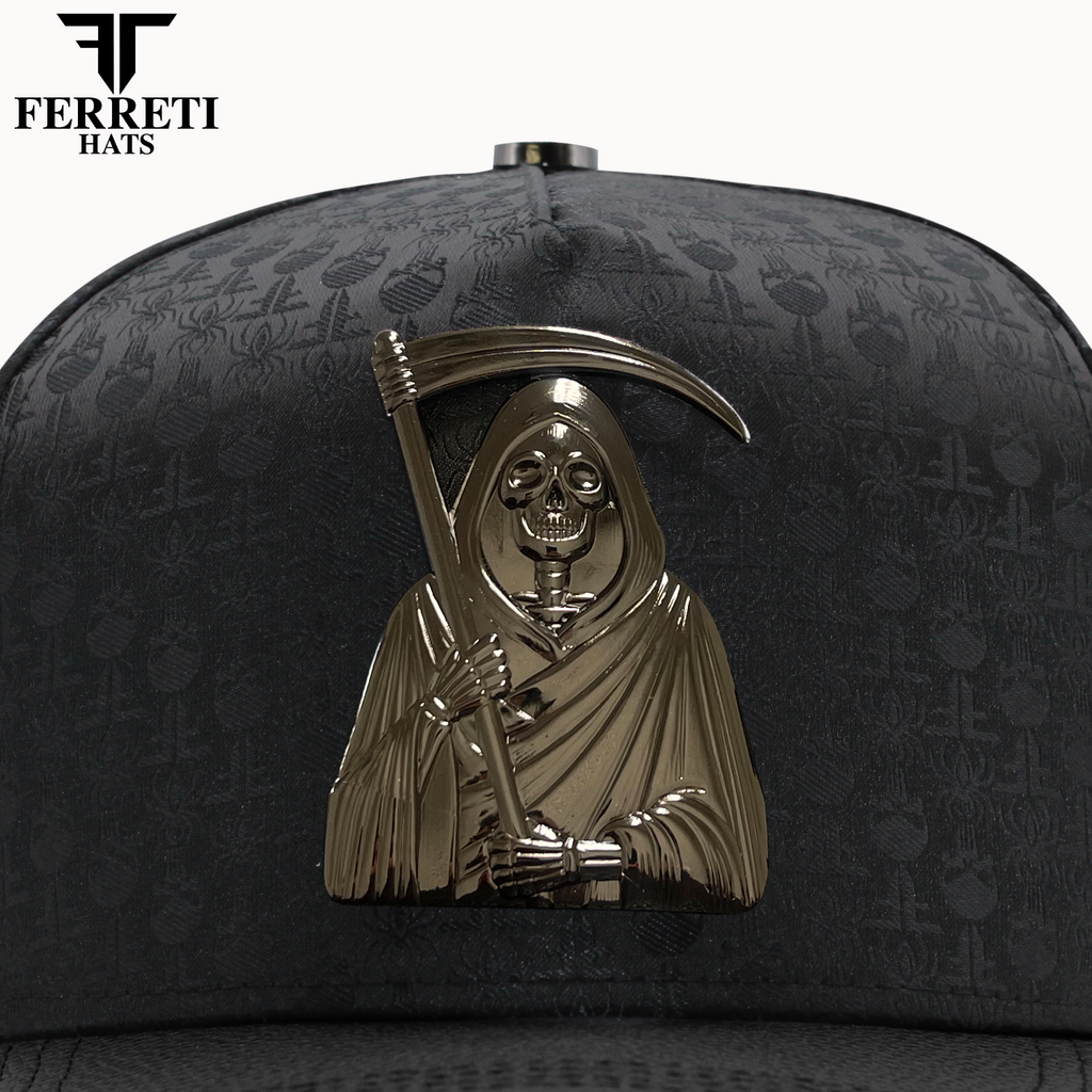 FERRETI HATS PREMIUM FT175 La Muerte Baseball Cap For Men