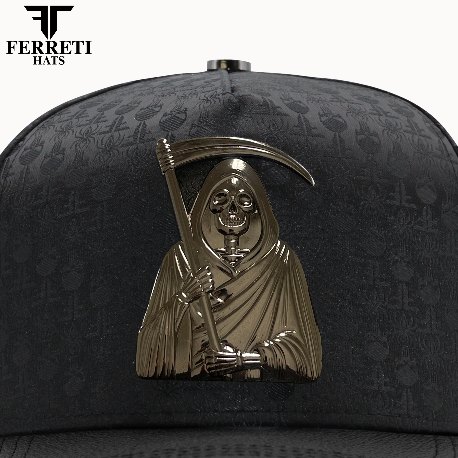 FERRETI HATS PREMIUM FT175 La Muerte Baseball Cap For Men