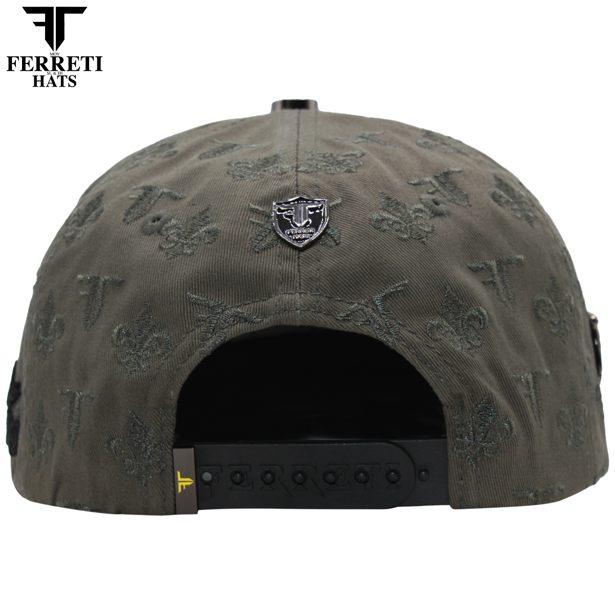 FERRETI HATS PREMIUM FT180 Gallos Baseball Cap For Men - Gris
