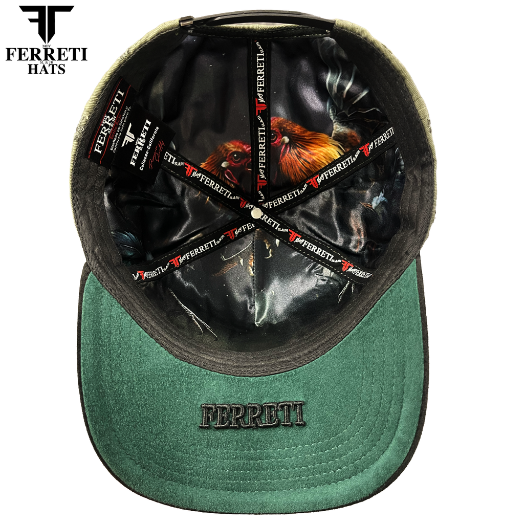 FERRETI HATS PREMIUM FT180 Gallos Baseball Cap For Men - Gris