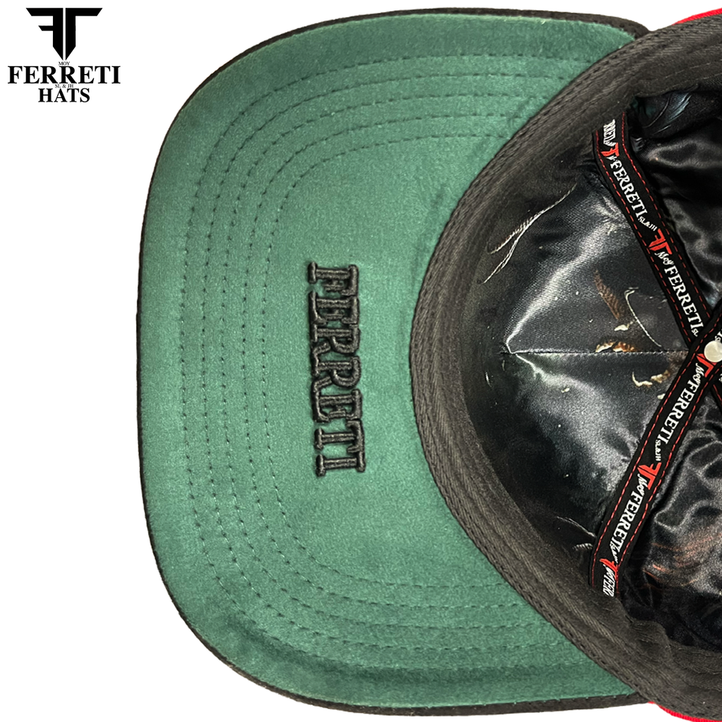 FERRETI HATS PREMIUM FT180 Gallos Baseball Cap For Men - Rojo
