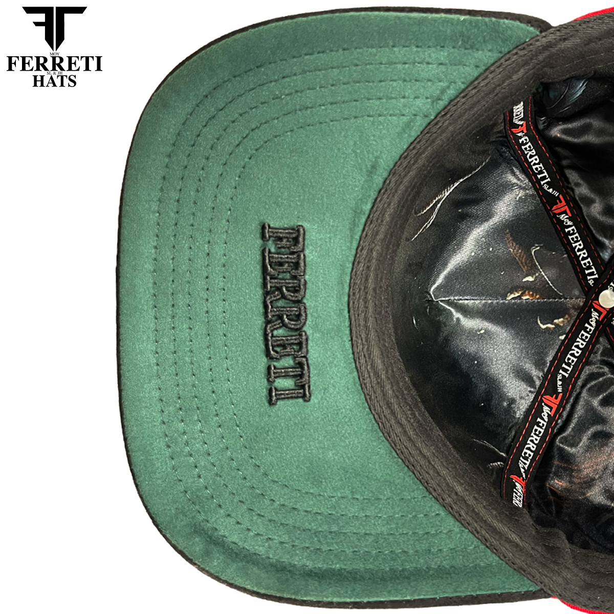 FERRETI HATS PREMIUM FT180 Gallos Baseball Cap For Men - Rojo