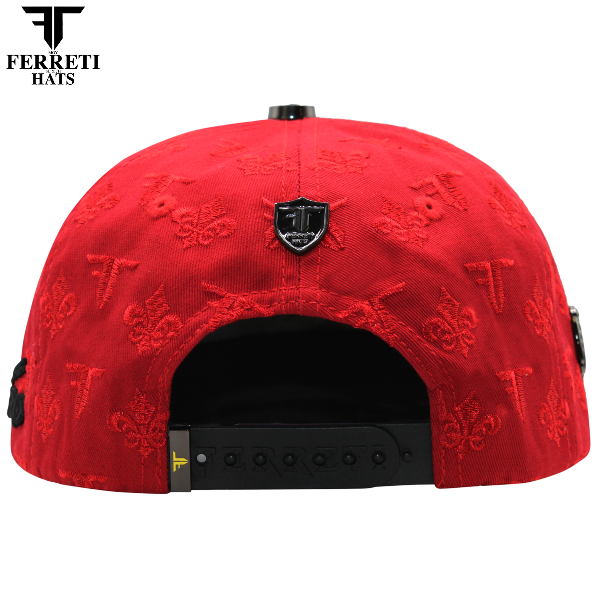 FERRETI HATS PREMIUM FT180 Gallos Baseball Cap For Men - Rojo