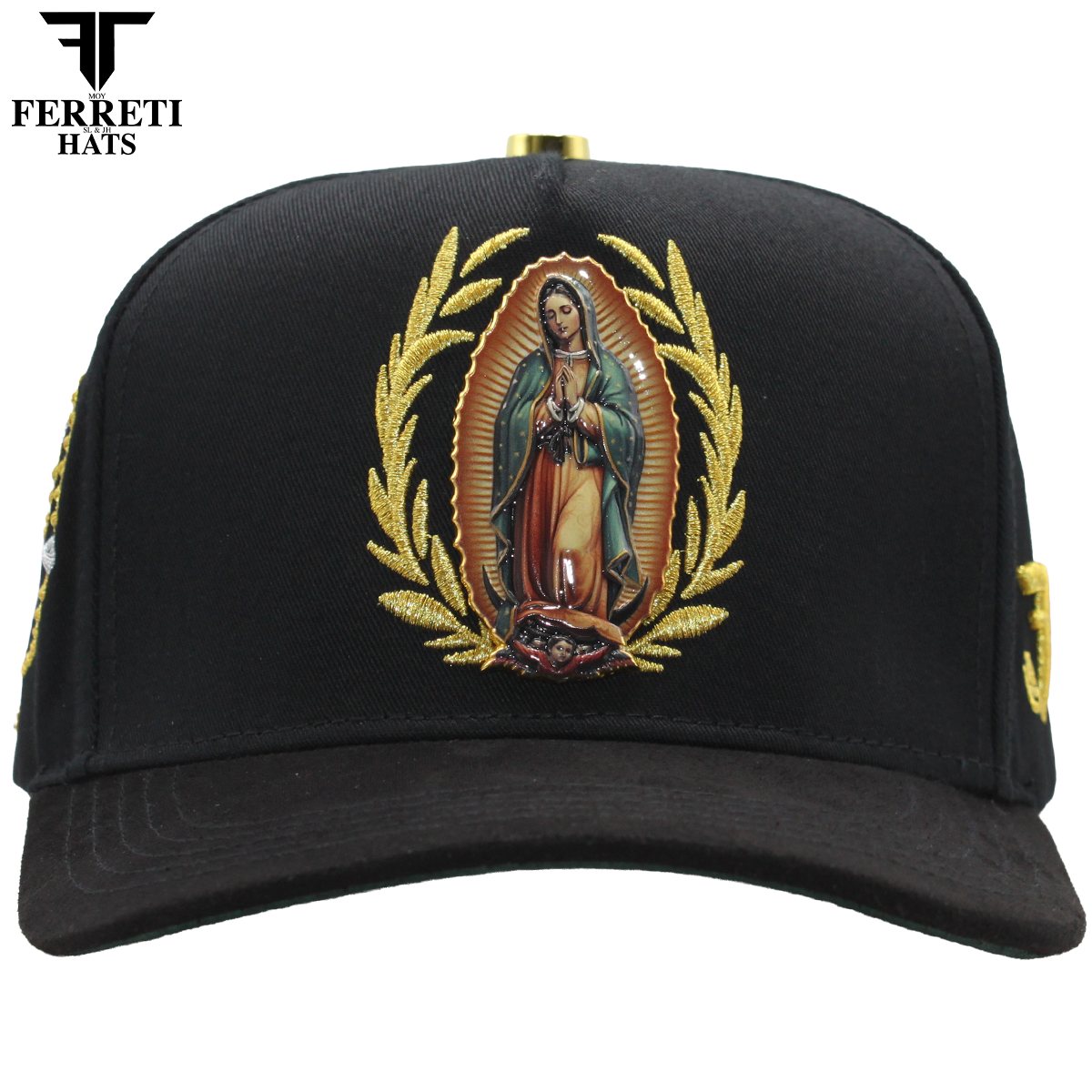 FERRETI HATS PREMIUM FT185 La Virgen Baseball Cap For Men