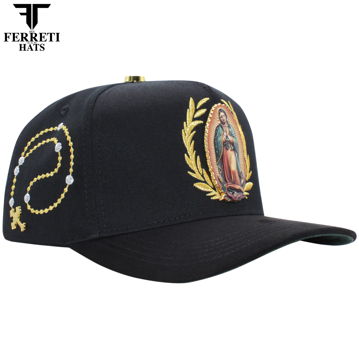 FERRETI HATS PREMIUM FT185 La Virgen Baseball Cap For Men