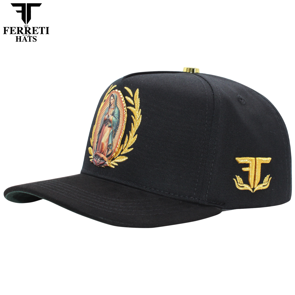 FERRETI HATS PREMIUM FT185 La Virgen Baseball Cap For Men