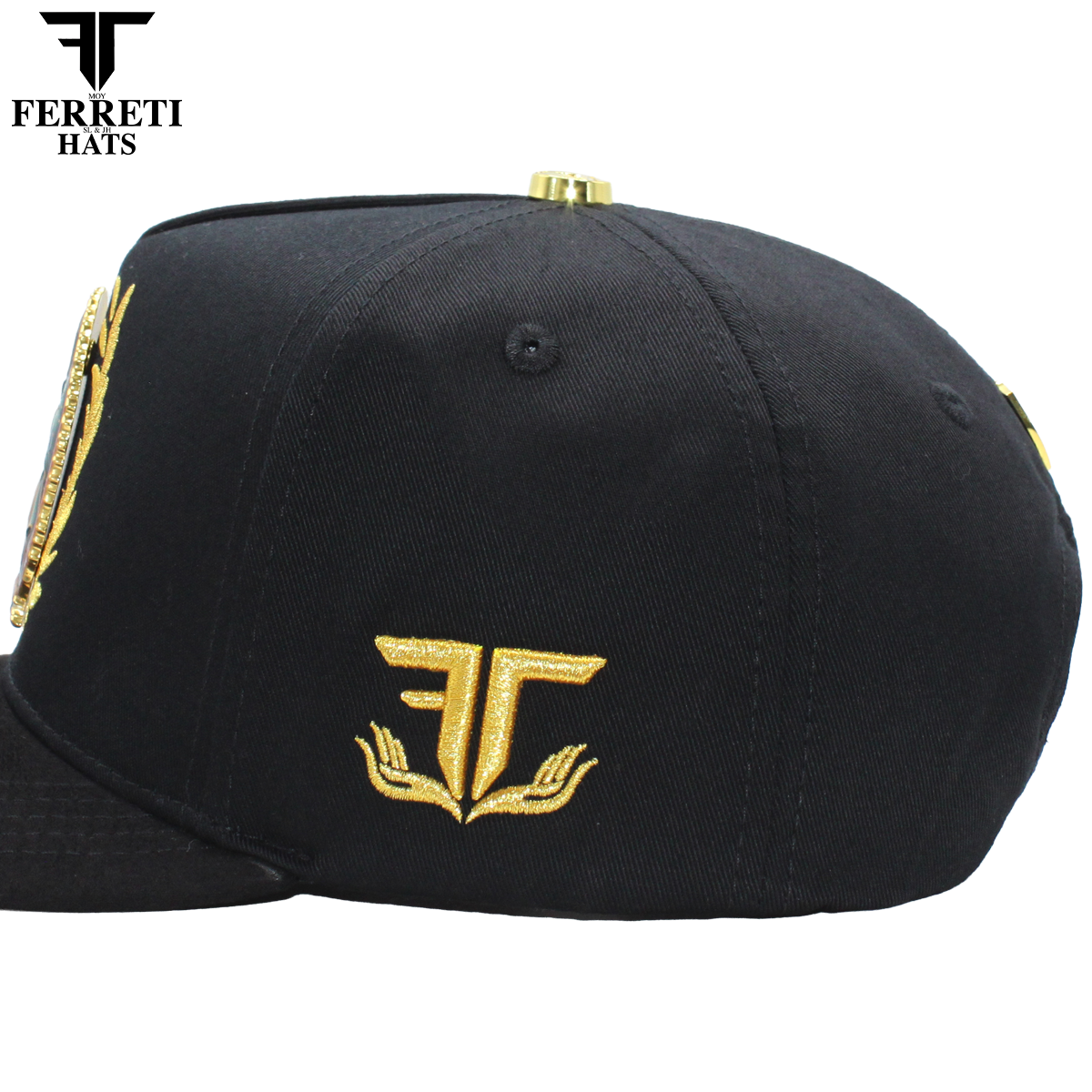 FERRETI HATS PREMIUM FT185 La Virgen Baseball Cap For Men