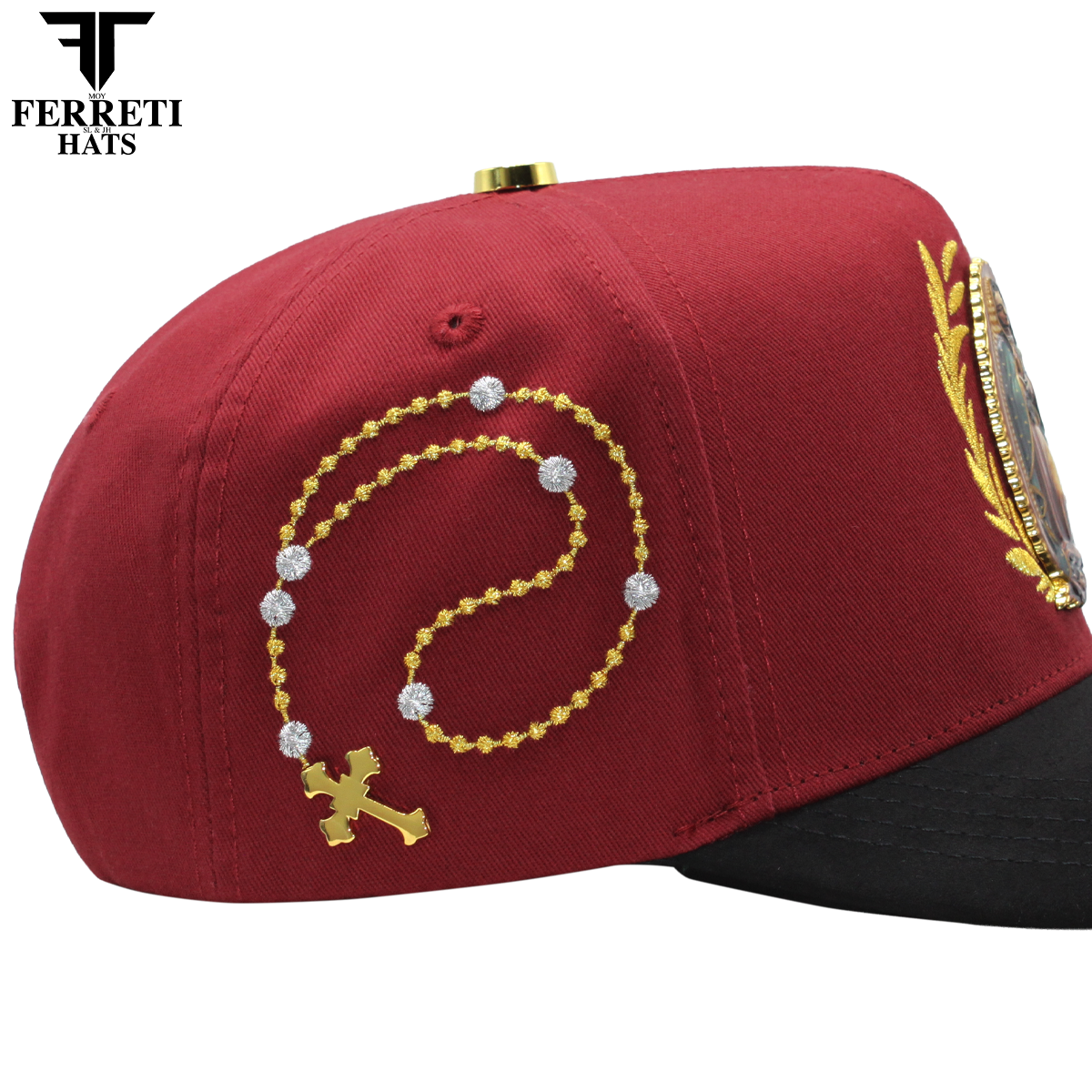 FERRETI HATS PREMIUM FT185 La Virgen Baseball Cap For Men