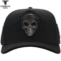 FERRETI HATS PREMIUM FT186 Diamond Skull Baseball Cap For Men
